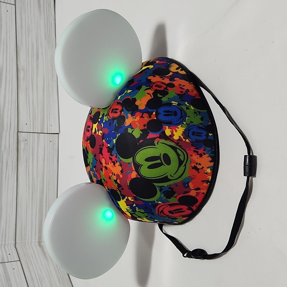 Disneyland Parks Mickey Mouse Hat w/Light Up Ears and Adjustable Strap